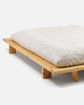 Copriletto Marimekko Piirto Unikko 260x260 cm - Ecru - Marimekko
