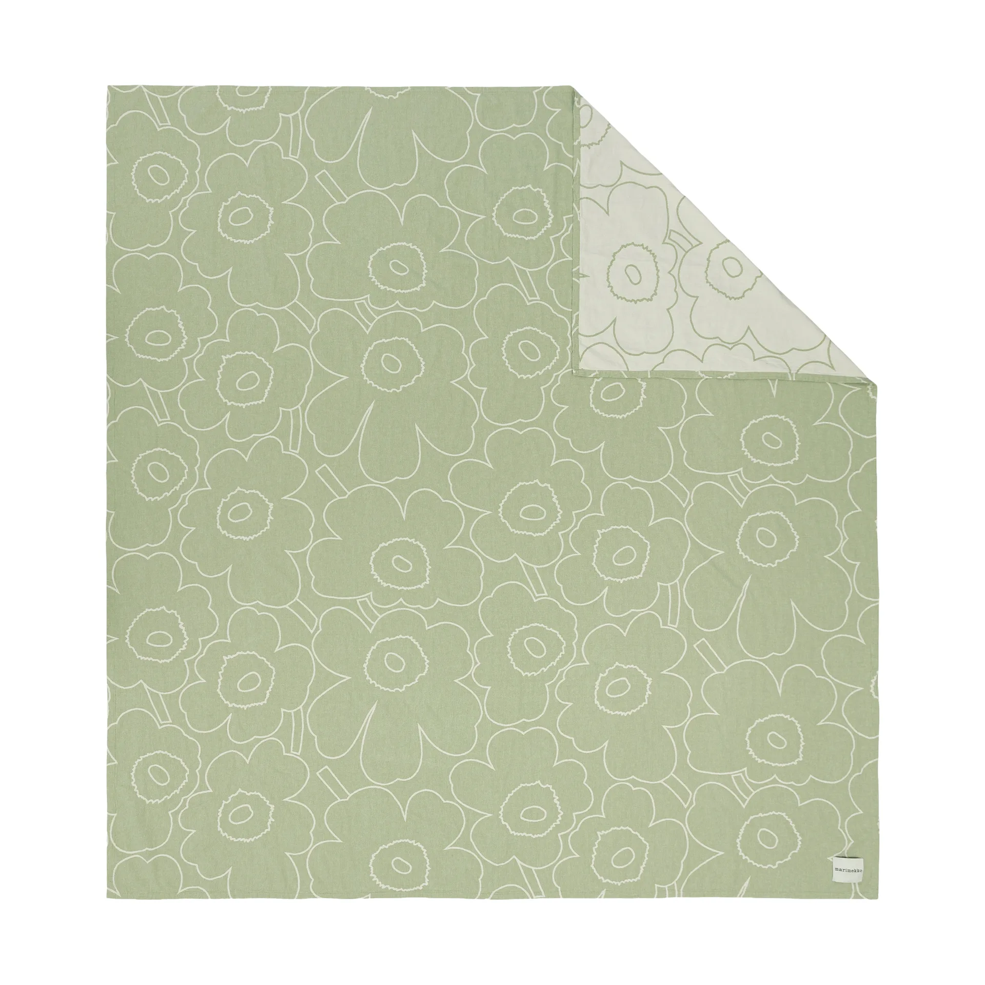 Copriletto Marimekko Piirto Unikko 260x260 cm, Pear-off white Marimekko