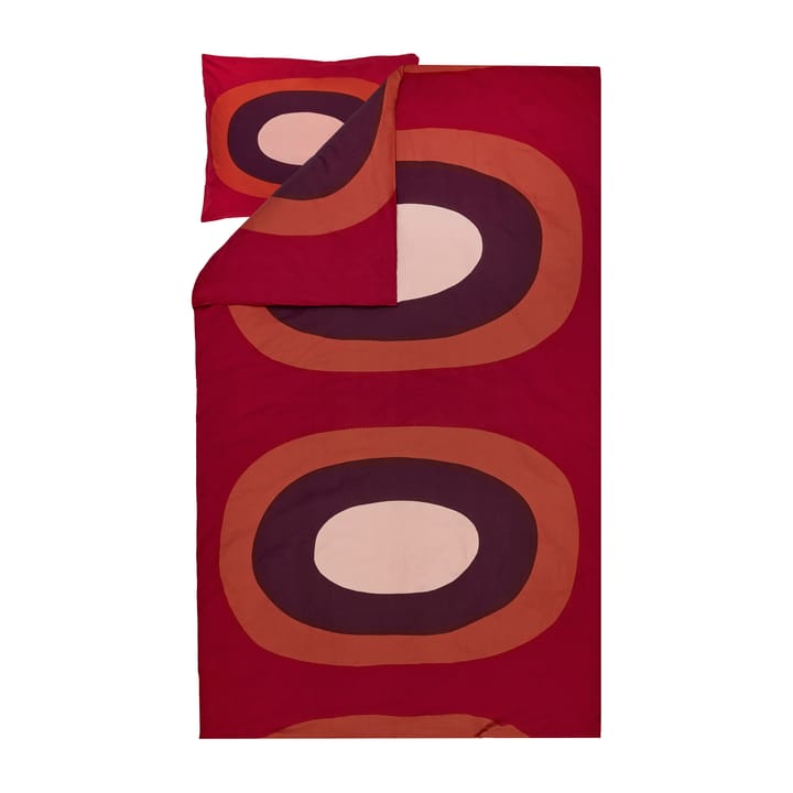 Copripiumino Melooni 210x150 cm, rosso-marrone-viola Marimekko