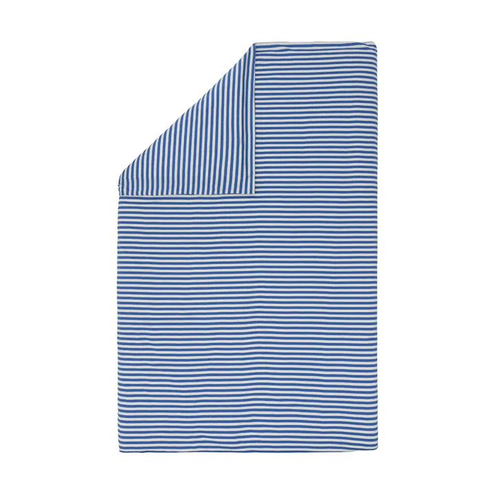Copripiumino Tasaraita 150x210 cm - Off white-blue - Marimekko