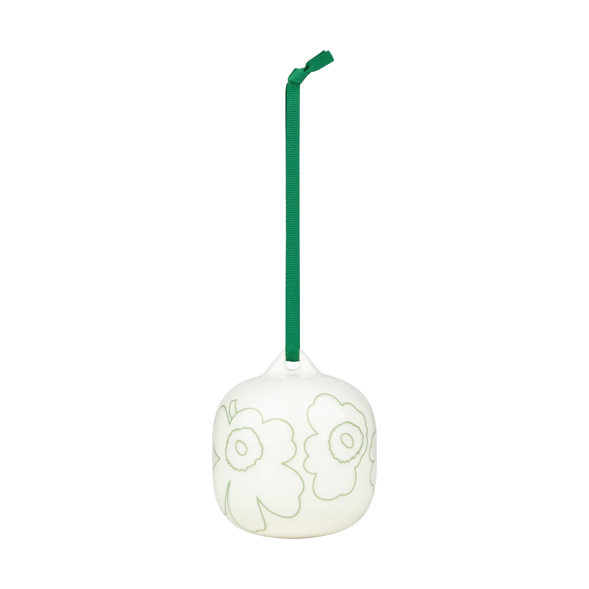Decorazione pendente Piirto Unikko, Verde, 7x7 cm Marimekko