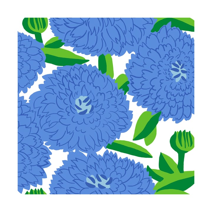 Fazzoletto Primavera 33x33 cm confezione da 20 - Blu - Marimekko