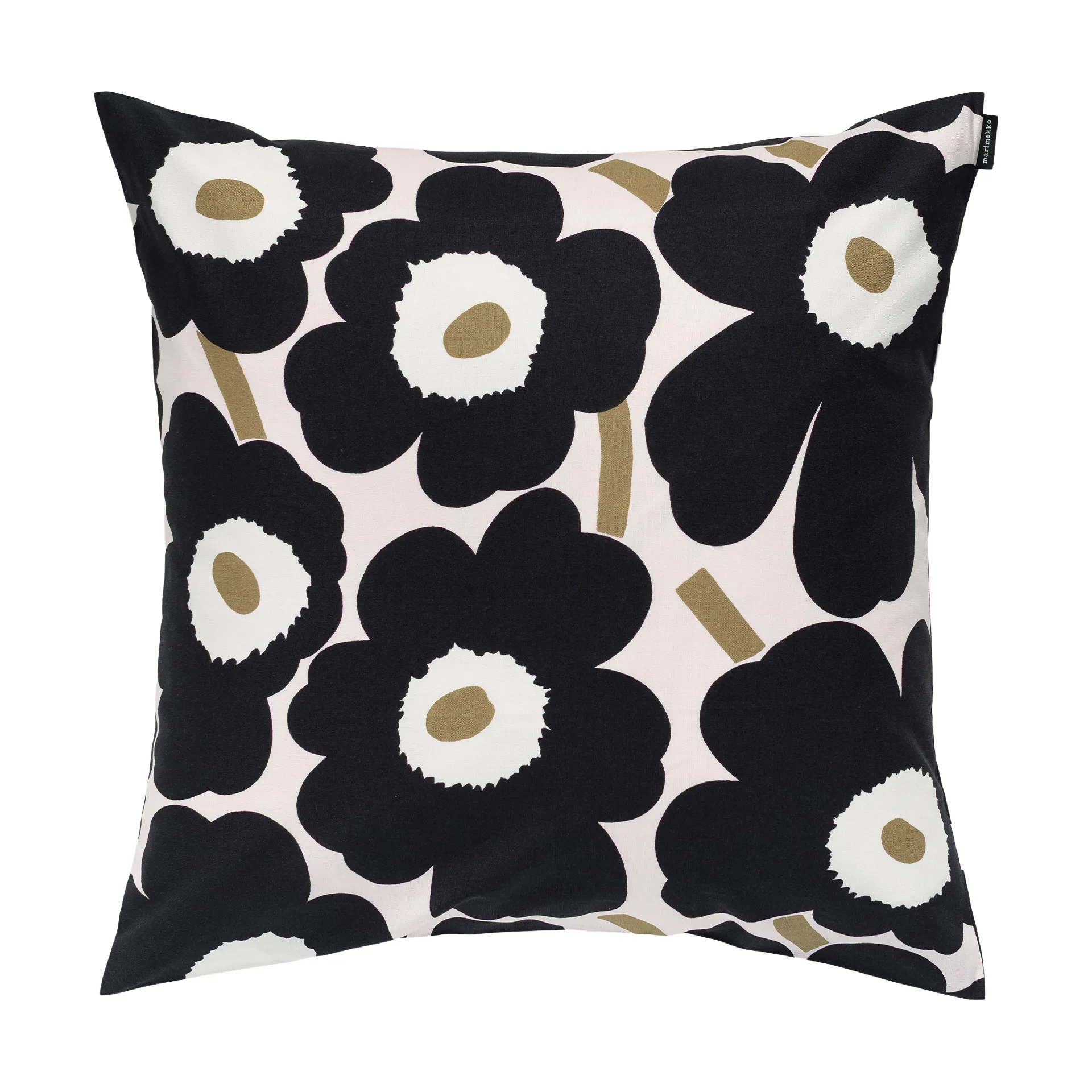 Federa cuscino Marimekko Pieni Unikko 50x50 cm, Pink-charcoal-light brown Marimekko