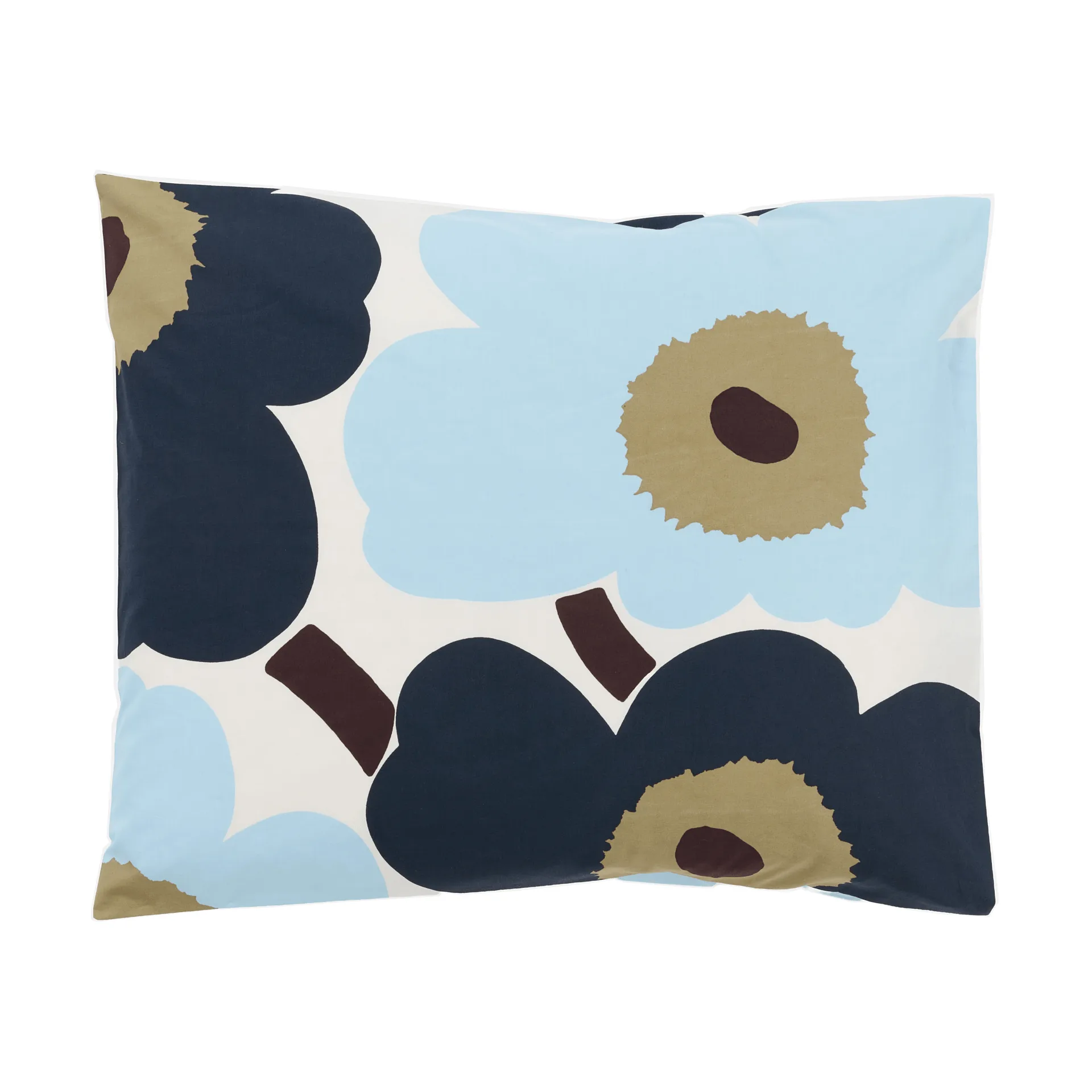 Federa Marimekko Unikko 50x60 cm, Off white-blueberry-cold blue Marimekko
