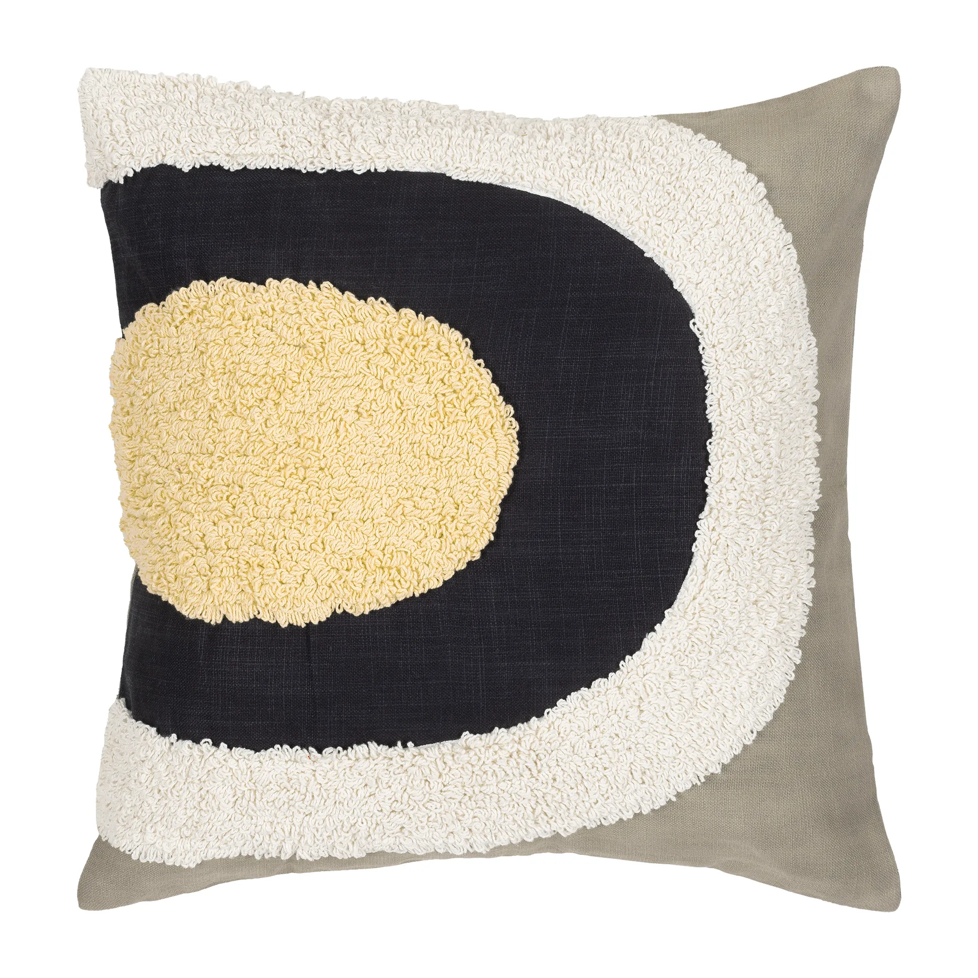 Federa Melooni 50x50 cm, grigio-bianco-giallo Marimekko