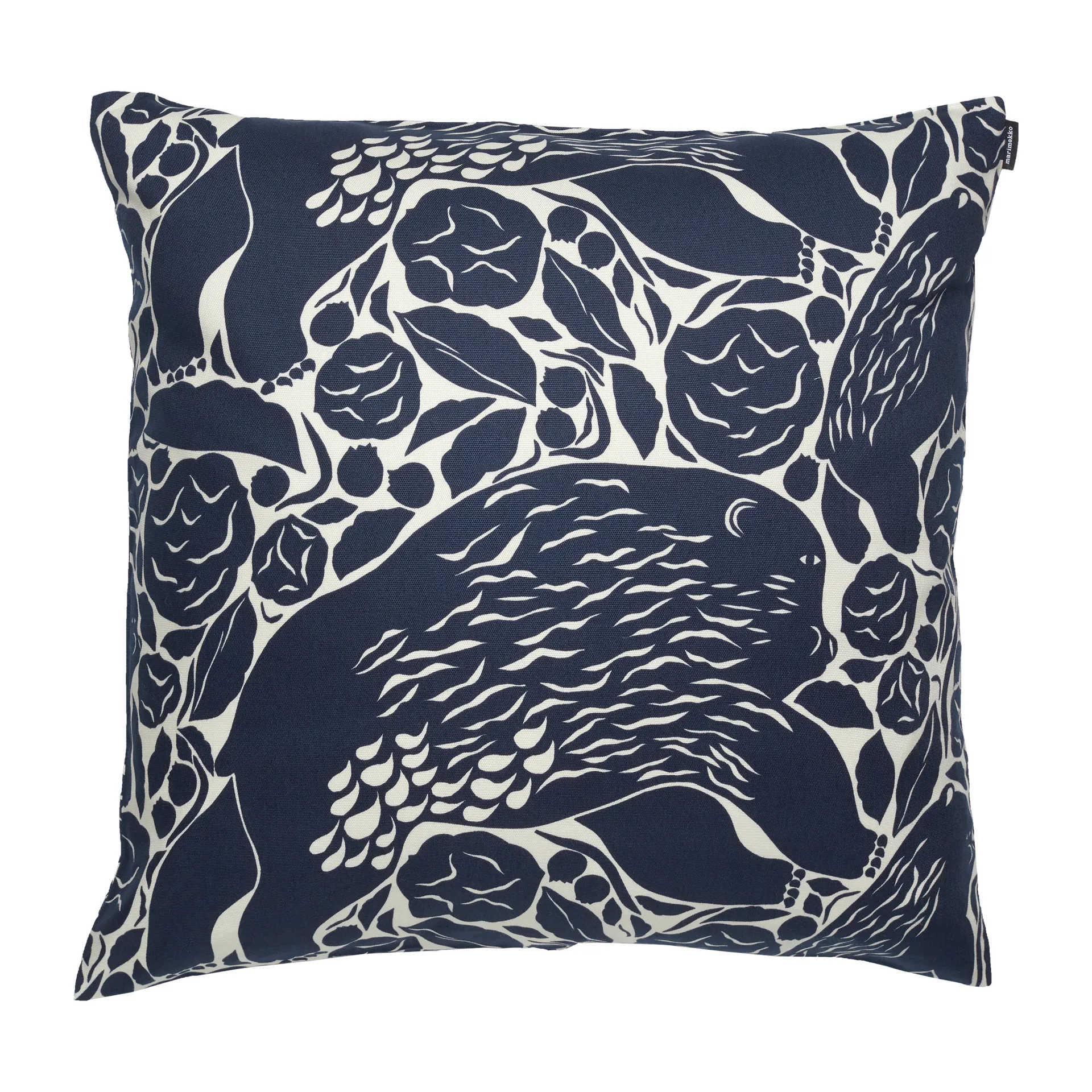 Federa Pieni Karhuemo 50x50 cm, Beige chiaro-blu scuro Marimekko