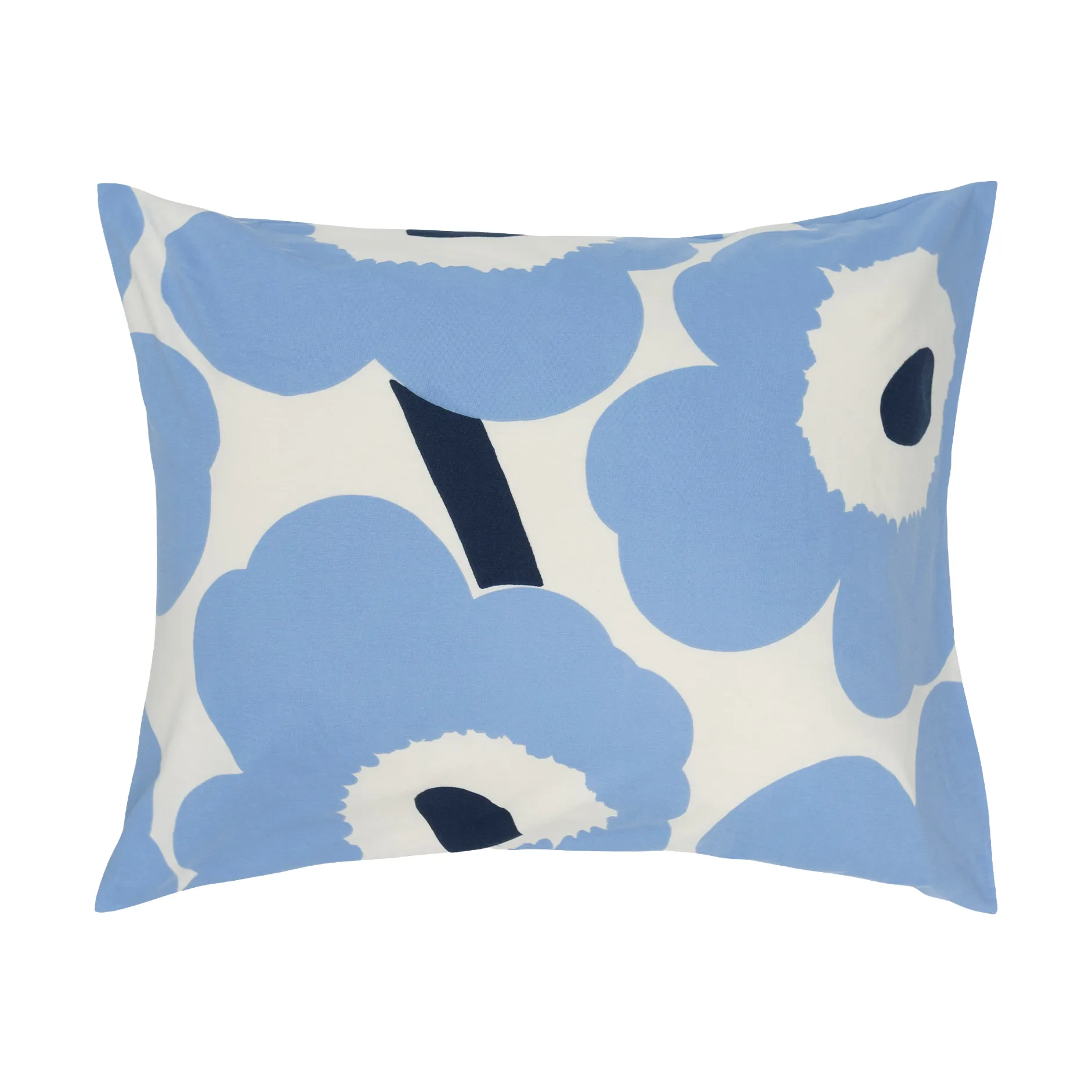 Federe in jersey Unikko, Off white, azzurro chiaro, blu navy, 50x60 cm Marimekko