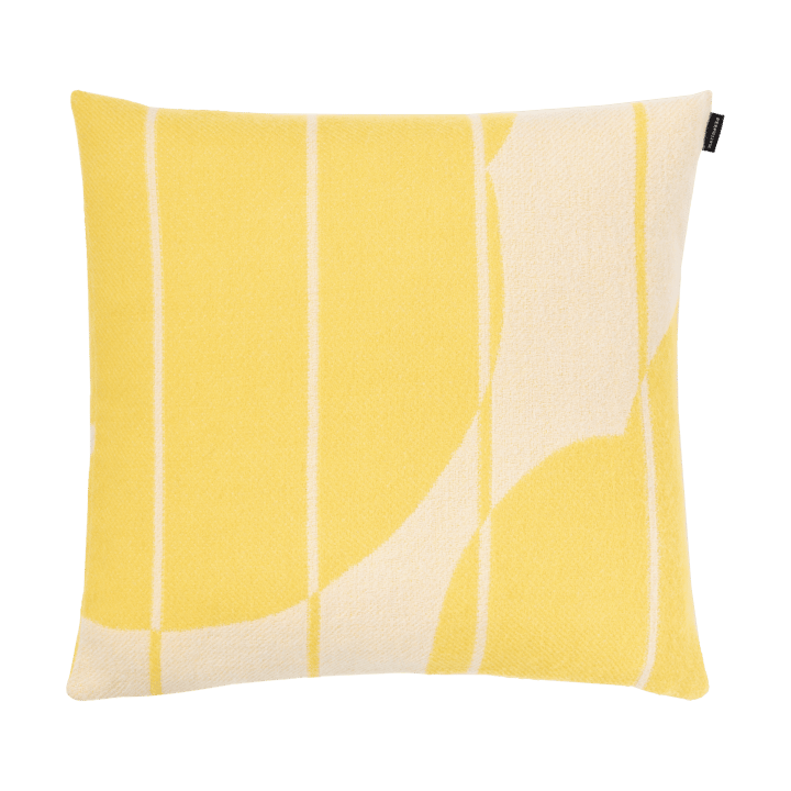 Fodera cuscino Vesi Unikko in lana 50x50 cm - Spring yellow-ecru - Marimekko