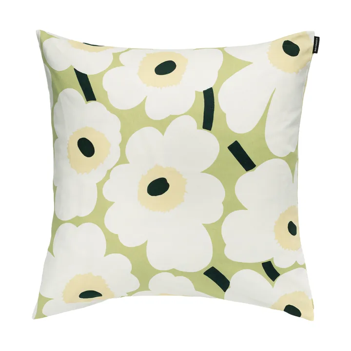 Fodera per cuscino Pieni Unikko 50x50 cm - Pear, off white, melon - Marimekko
