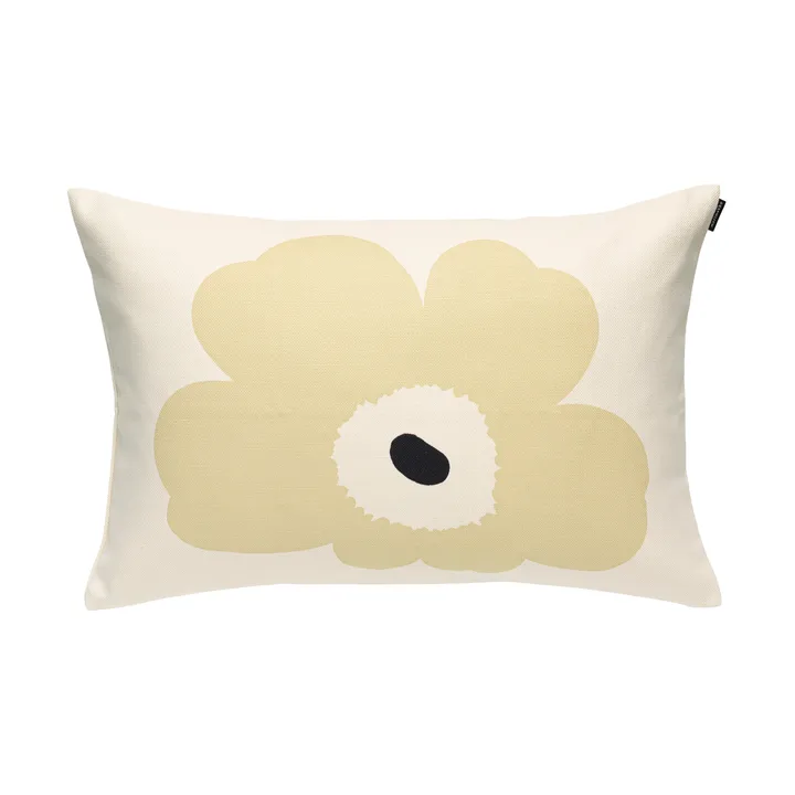 Fodera per cuscino Unikko 40x60 cm - Bianco, marrone chiaro - Marimekko