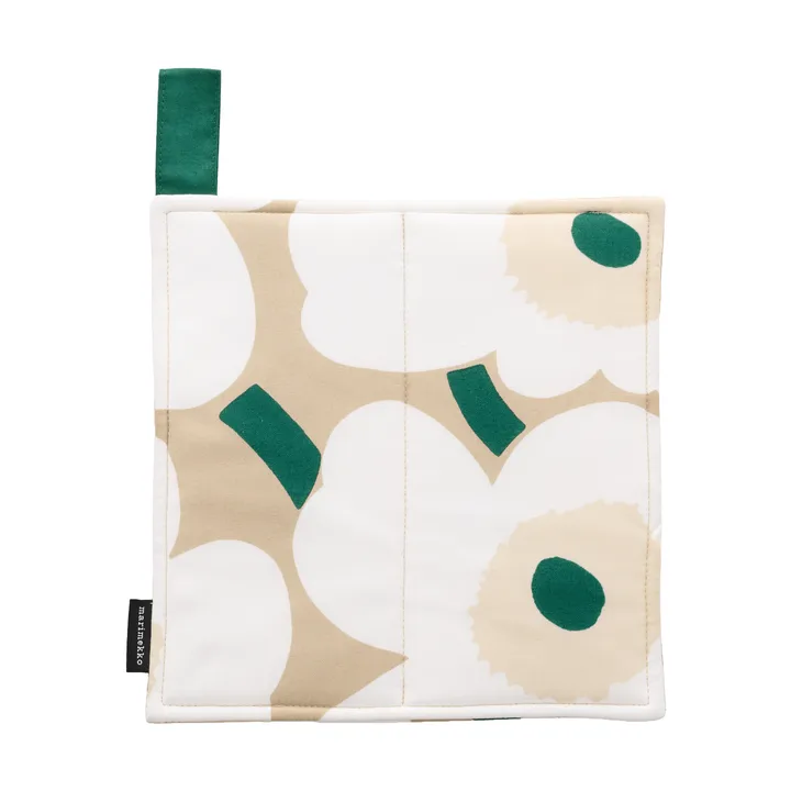 Guanto da cucina Marimekko Pieni Unikko 21,5x21,5 cm - Sand-white-hay-emerald - Marimekko