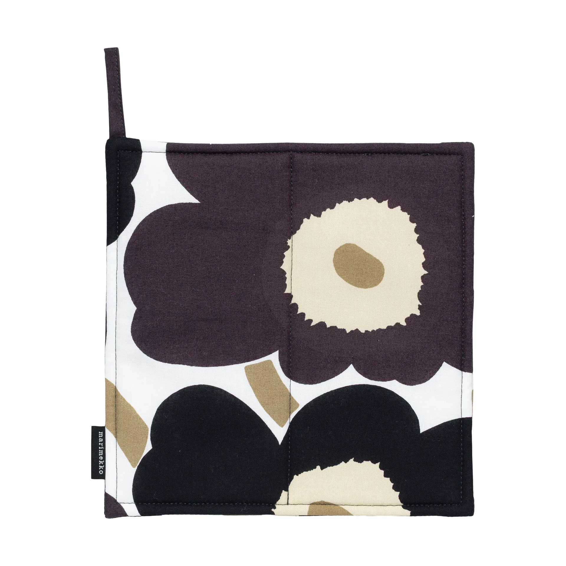 Guanto da cucina Marimekko Pieni Unikko 21,5x21,5 cm, White-dark grey-beige Marimekko