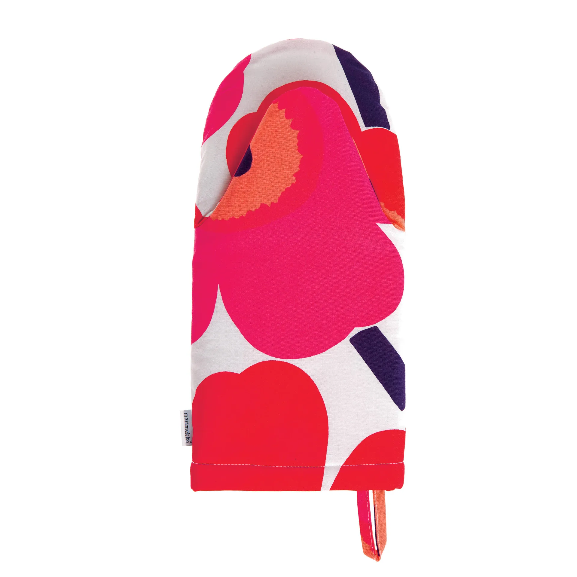 Guanto da forno Pieni Unikko, Rosso-bianco Marimekko