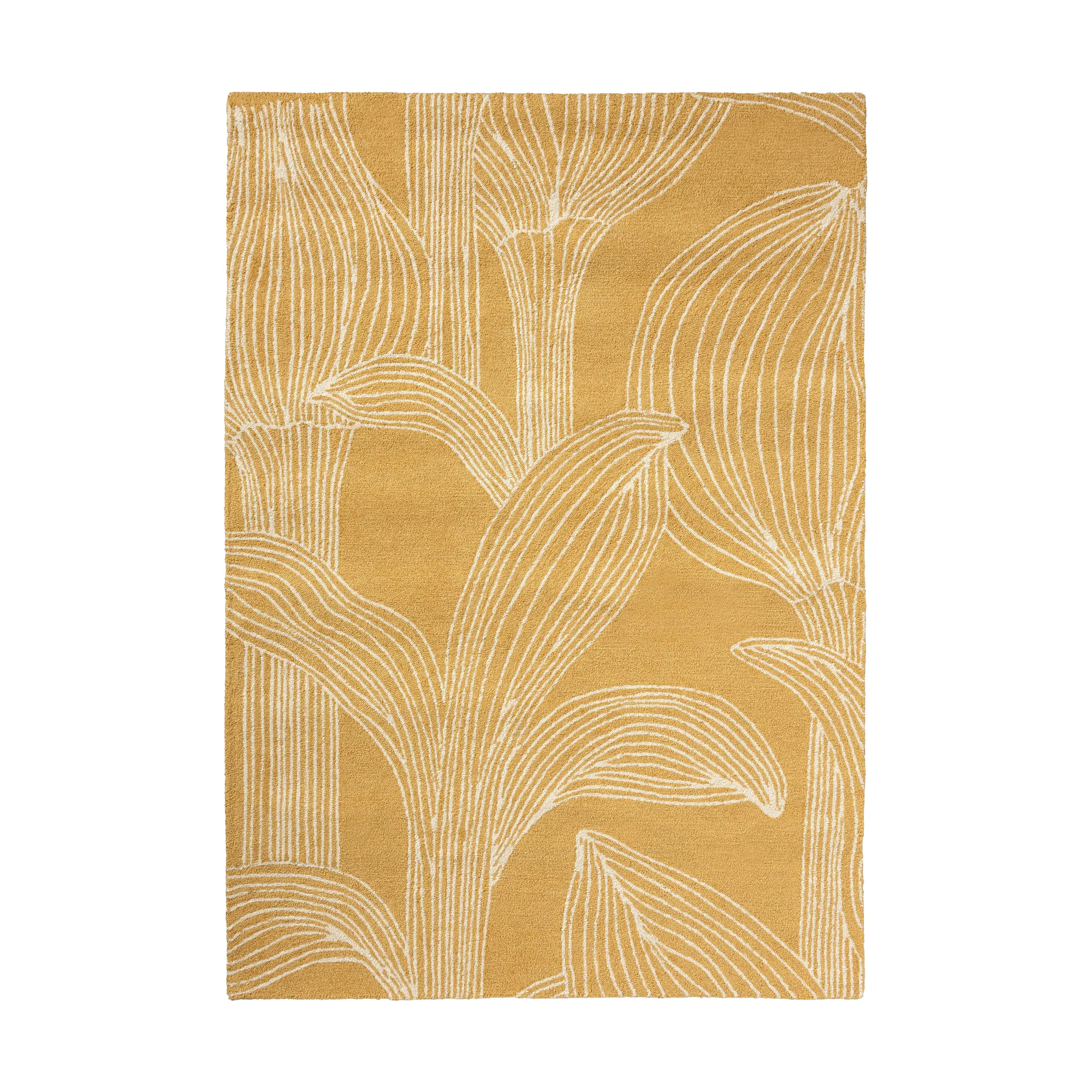 I fiori sbocciano opaco outdoor, Straw, 160x230 cm Marimekko