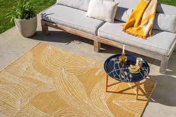 I fiori sbocciano opaco outdoor - Straw, 250x350 cm - Marimekko