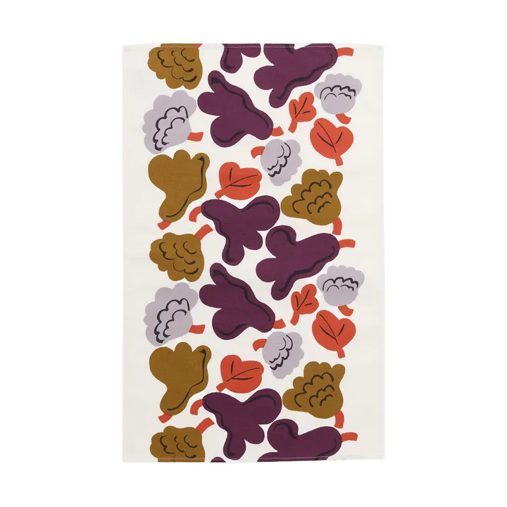 Kukasta Kukkaan strofinaccio cucina - Hay-plum-bronze-terracotta, 43x70 cm - Marimekko