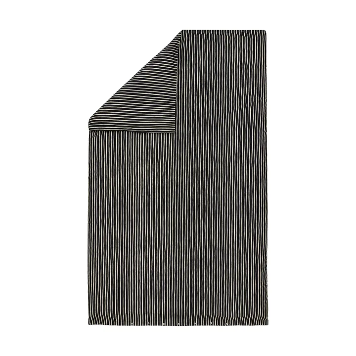 Lenzuolo con federa Marimekko Piccolo 150x210 cm - Black-off white - Marimekko