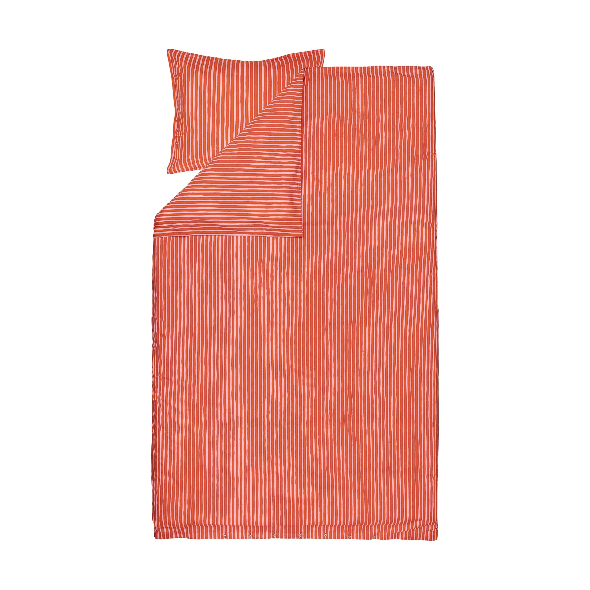 Lenzuolo con federa Marimekko Piccolo 150x210 cm, Warm orange-pink Marimekko