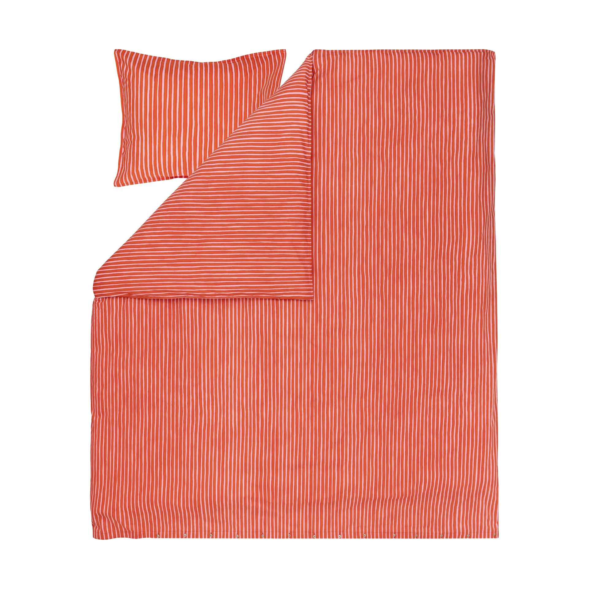 Lenzuolo con federa Marimekko Piccolo 240x220 cm, Warm orange-pink Marimekko