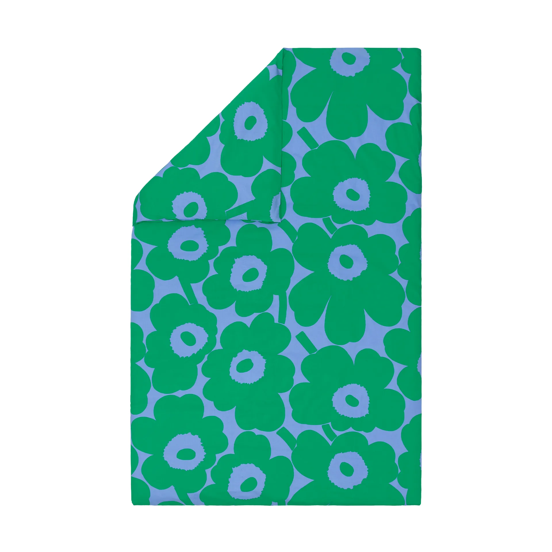 Lenzuolo Marimekko Unikko 150x210 cm, Azzurro-verde Marimekko