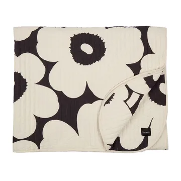 Lenzuolo Unikko 160x260 cm - charcoal, off white - Marimekko