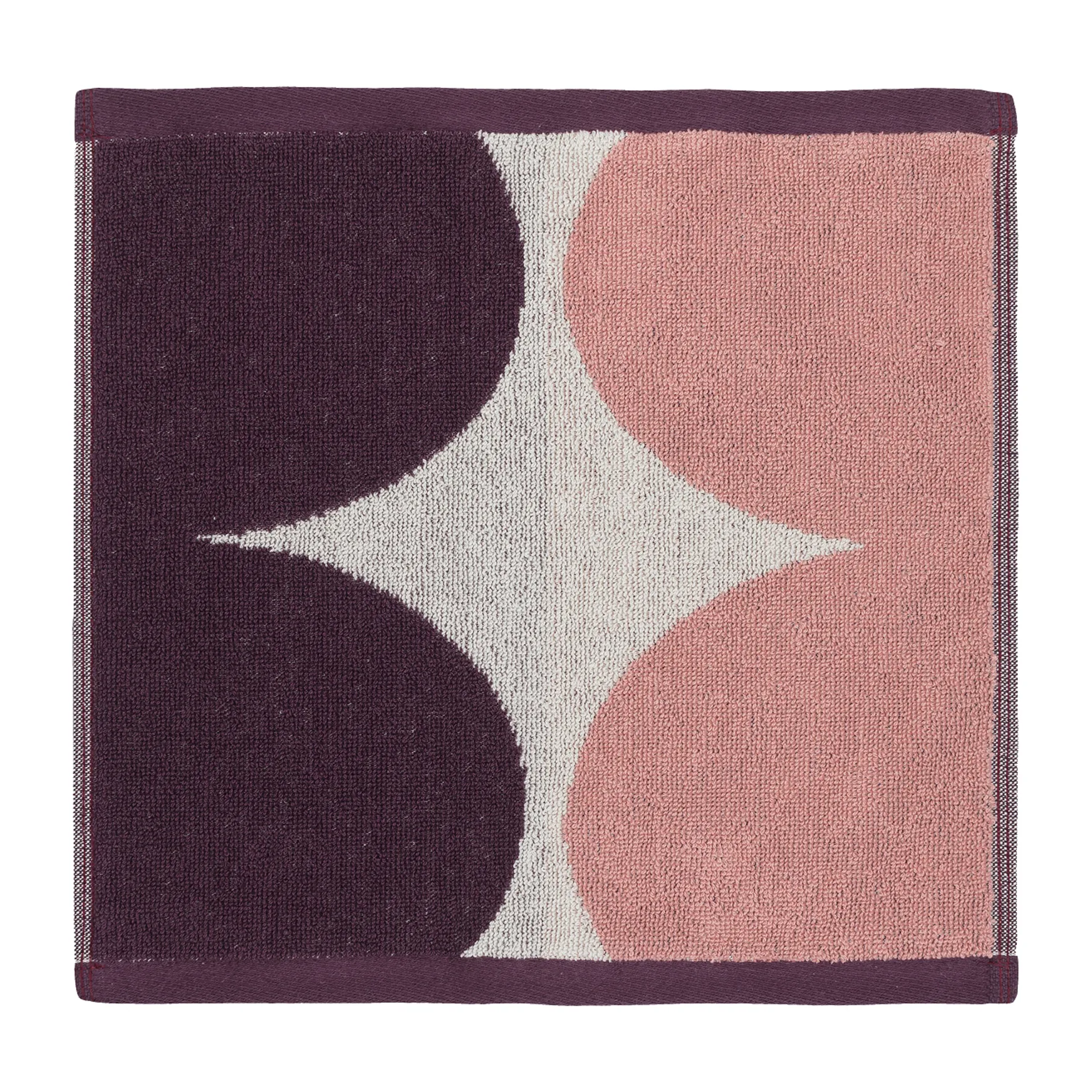 Mini asciugamano Härkä 30x30 cm, bianco-rosa-rosso Marimekko