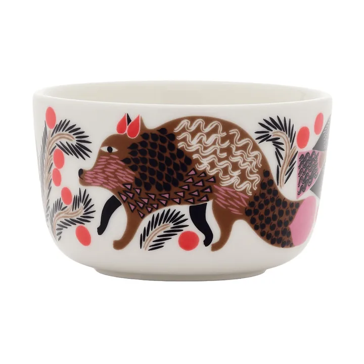 Oiva Ketunmarja ciotola 2,5 dl - White-bronze-pink-petrol - Marimekko