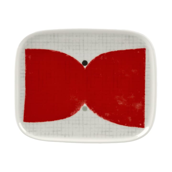 Piattino Kalendi 12x15 cm, White-red-coal-sage Marimekko