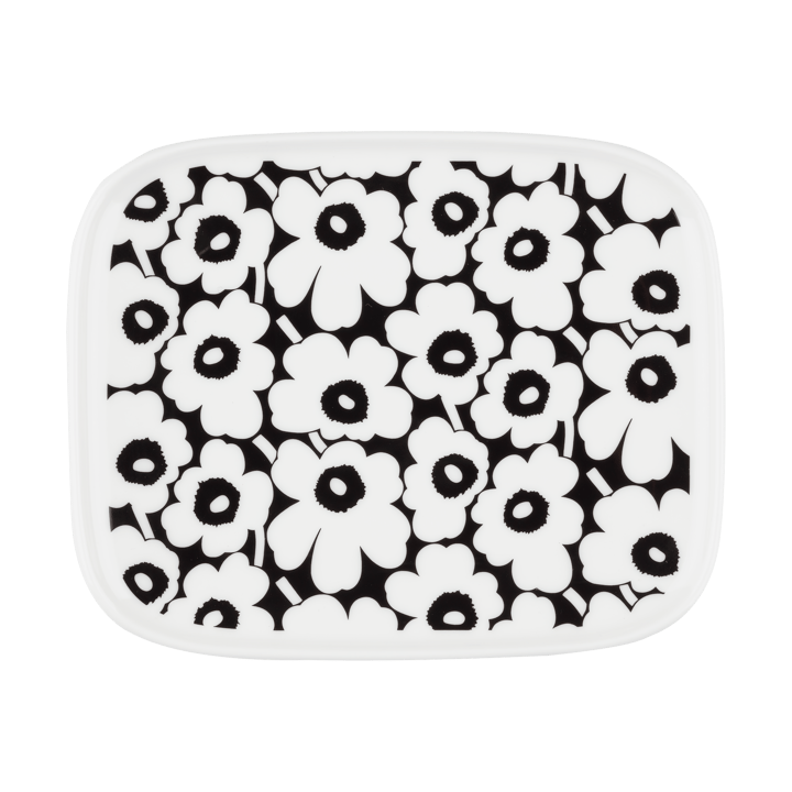 Piattino Pikkuinen Unikko 12x15 cm - Black-white - Marimekko