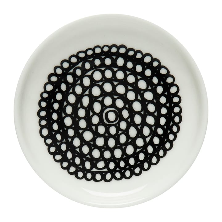 Piattino Siirtolapuutarha 8,5 cm - Bianco e nero - Marimekko