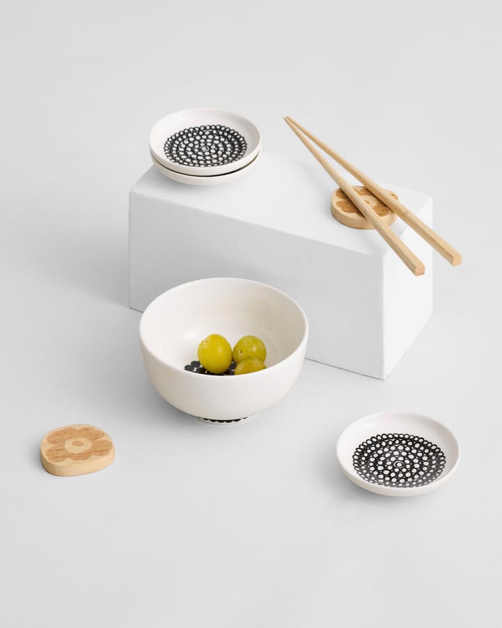 Piattino Siirtolapuutarha 8,5 cm - Bianco e nero - Marimekko