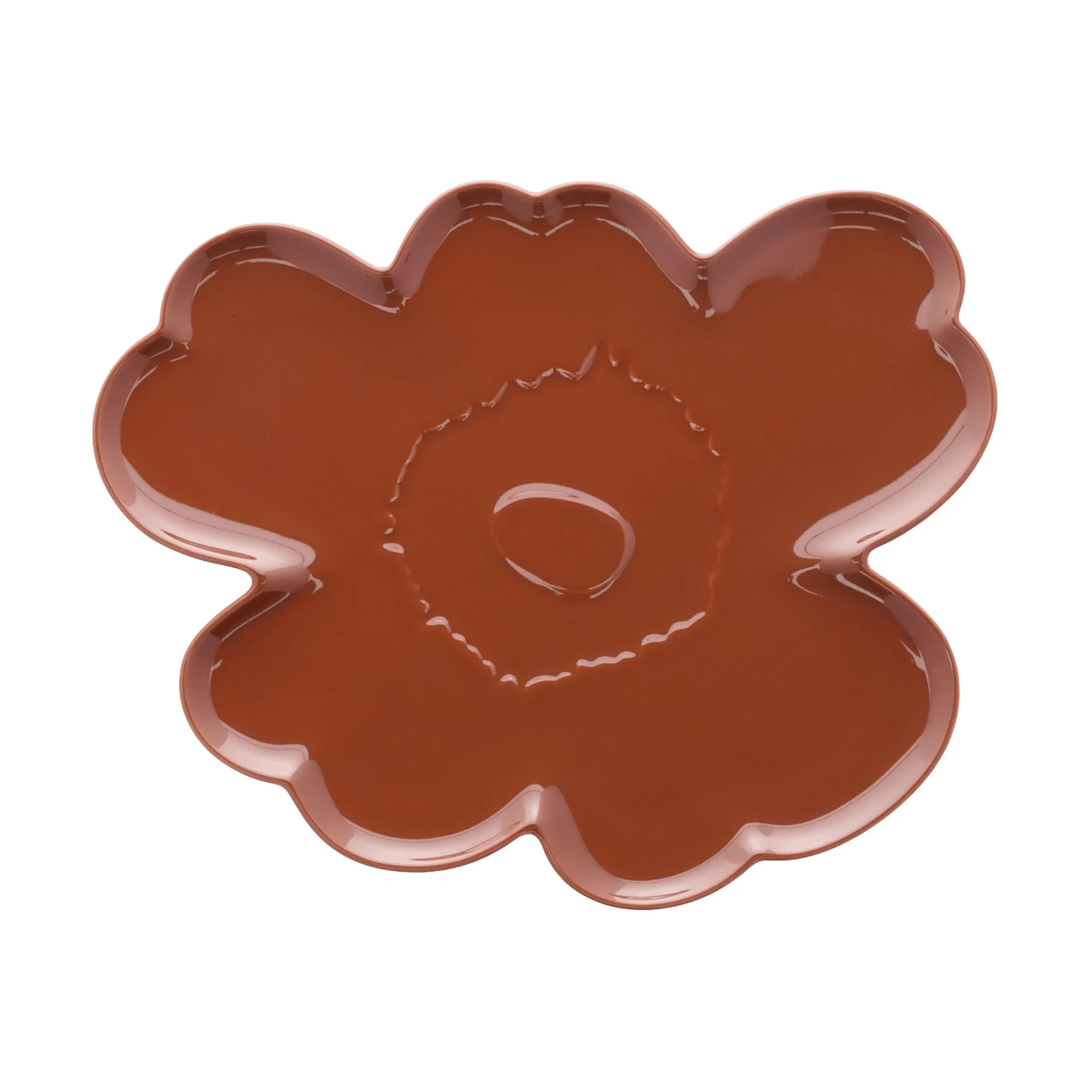 Piattino Unikko Shape 32 cm, Castagno Marimekko