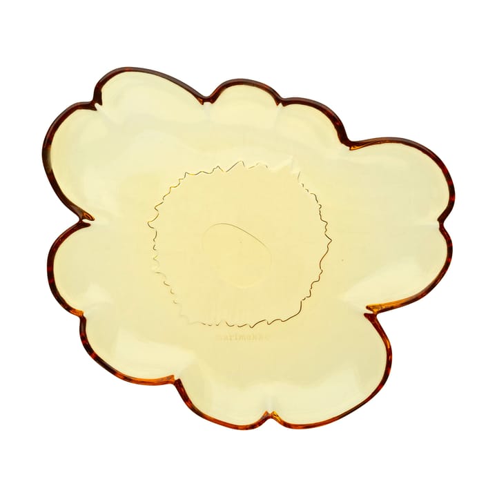 Piatto in vetro Unikko 20 cm - Ambra - Marimekko
