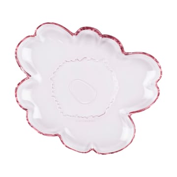 Piatto in vetro Unikko 20 cm - Rosa chiaro   - Marimekko