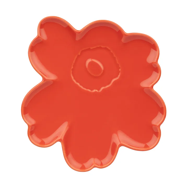 Piatto Marimekko Unikko 20 cm - Orange red - Marimekko