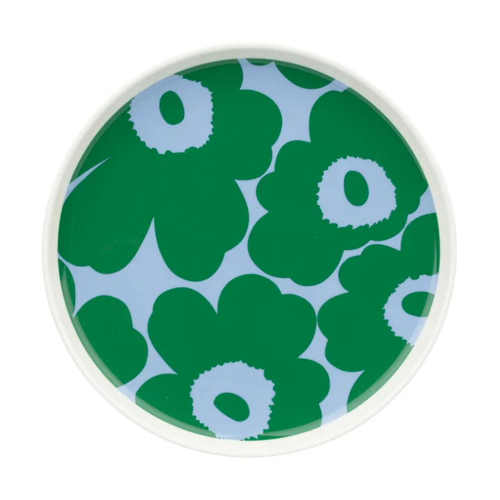 Piatto Marimekko Unikko Ø20 cm - White-green-light blue - Marimekko