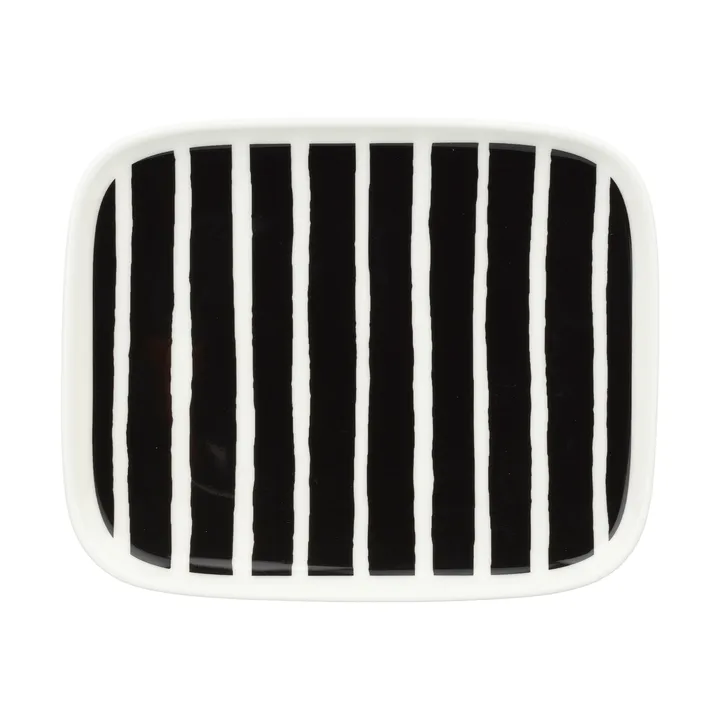 Piatto Oiva Piccolo 12x15 cm - Black-white - Marimekko