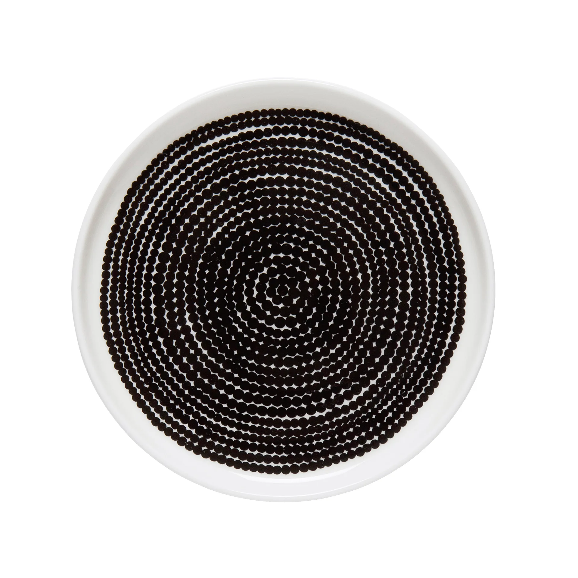 Piatto Räsymatto 13,5 cm, Bianco e nero Marimekko