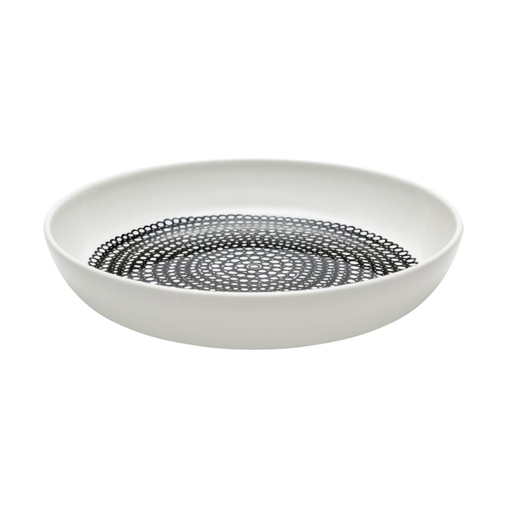 Piatto Räsymatto Ø 20,5 cm - bianco-nero - Marimekko