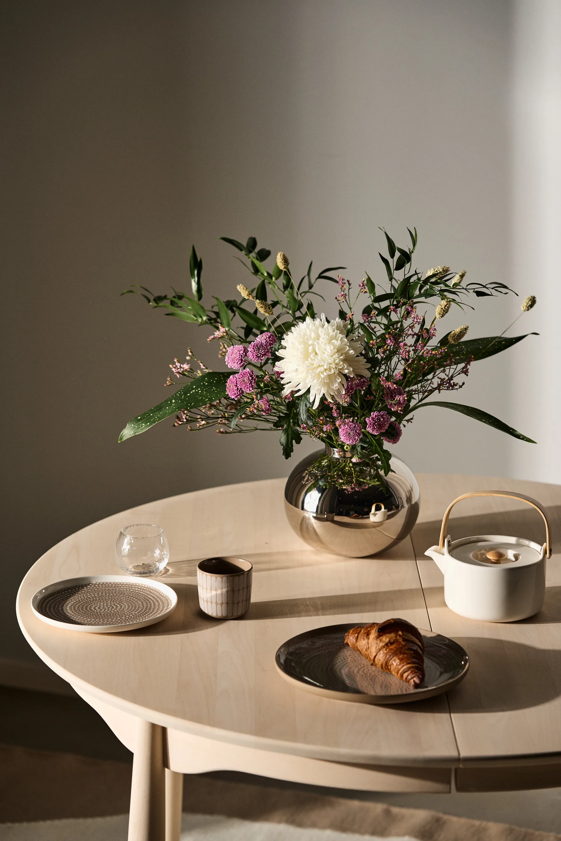 Piatto Siirtolapuutarha Ø 25 cm, Terra-white Marimekko