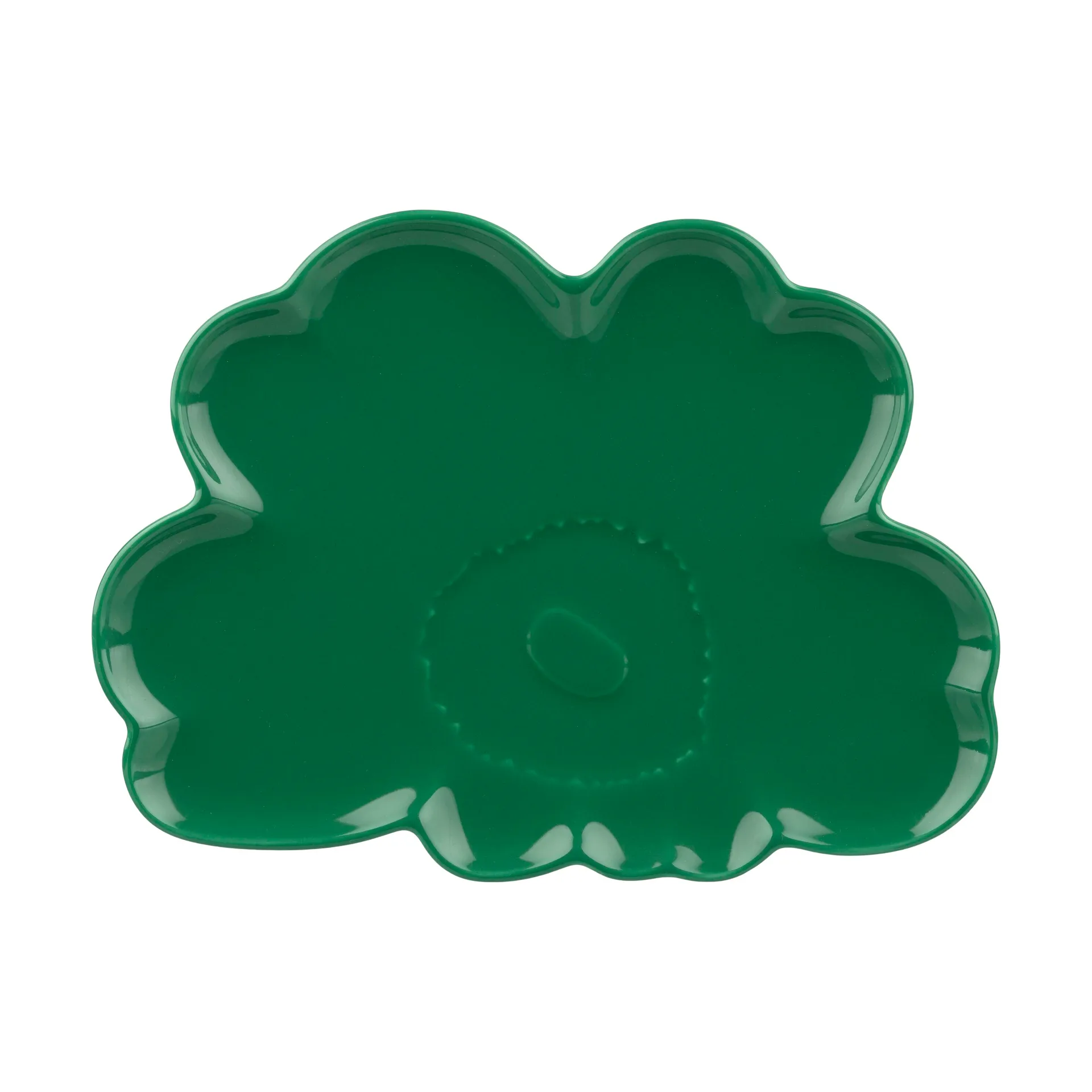 Piatto Unikko shape 19 cm, Verde Marimekko
