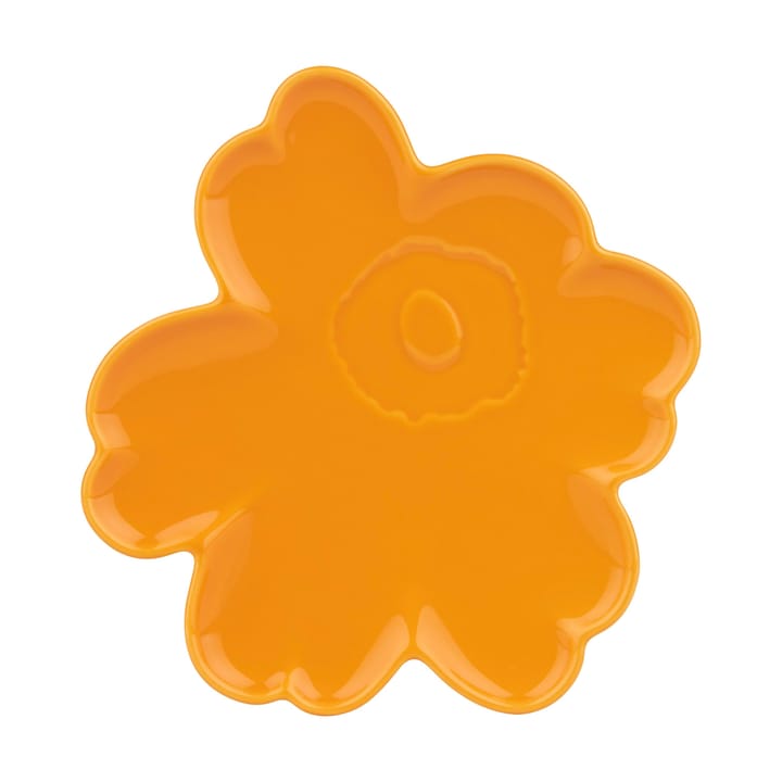 Piatto Unikko Shape 20 cm - Giallo - Marimekko