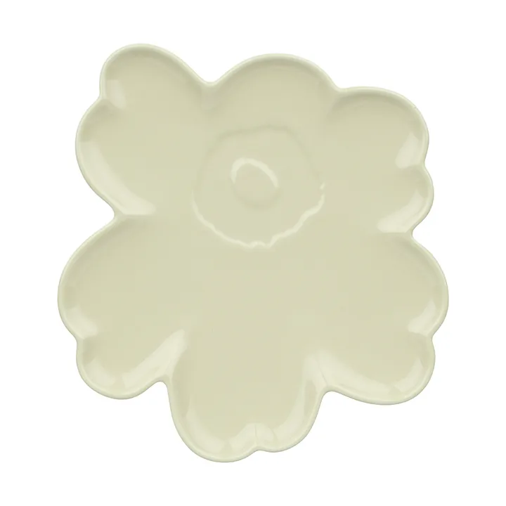 Piatto Unikko Shape 20 cm - Hay - Marimekko