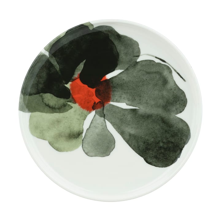 Piatto Valssi Ø20 cm - Bianco-verde foresta-rosso pomodoro - Marimekko