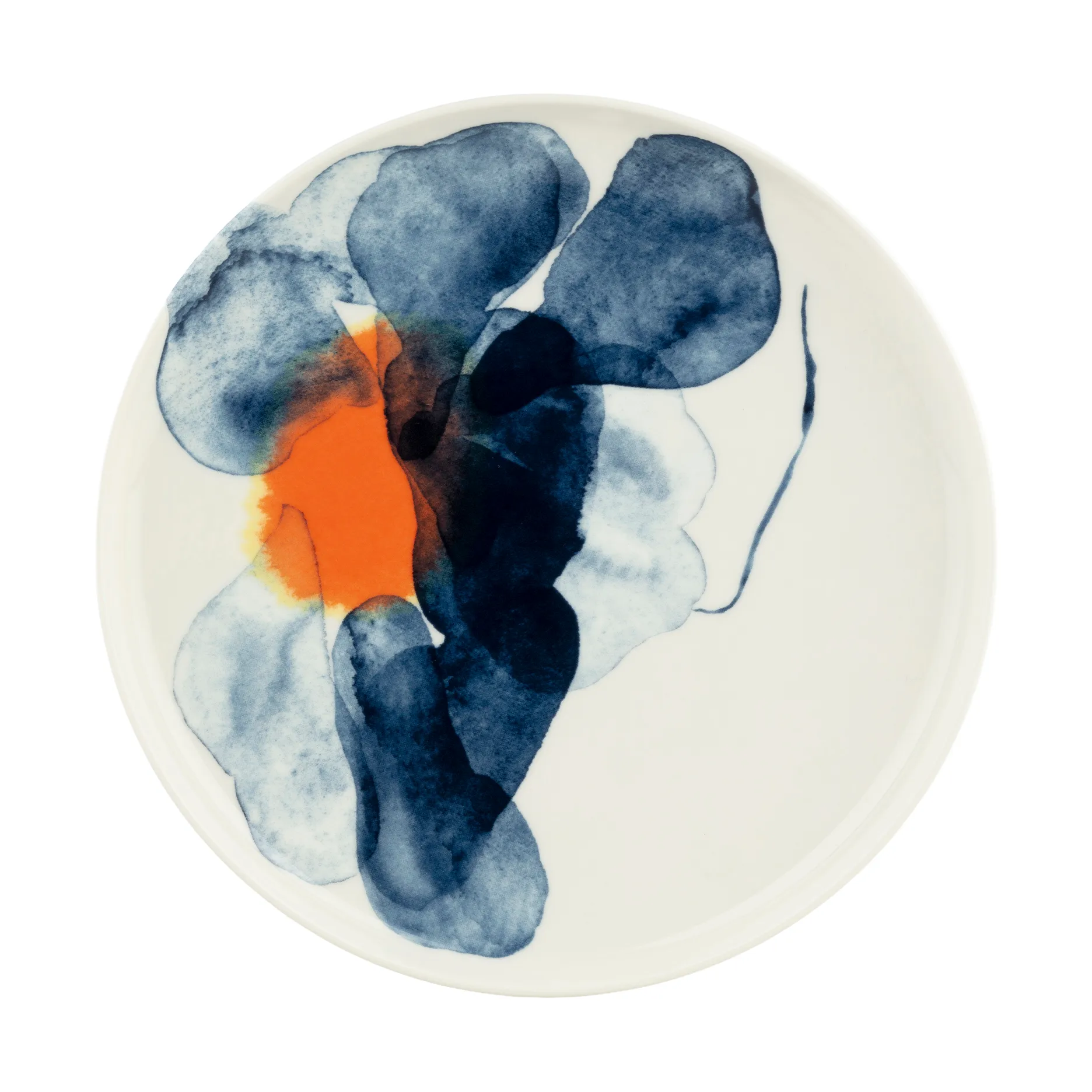 Piatto Valssi, White-blue-orange Marimekko