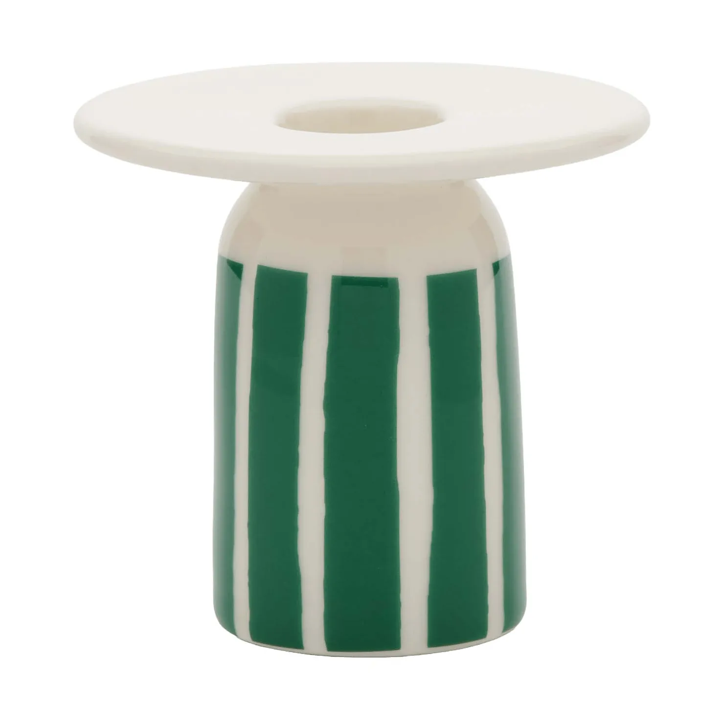 Piccolo candeliere, White-verde, 8 cm Marimekko