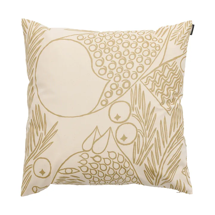 Piirto Ketunmarja federa per cuscino - Off white-gold, 50x50 cm - Marimekko