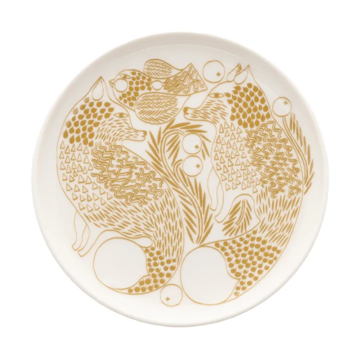 Piirto Ketunmarja piattino - White-bronze brown, Ø13,5 cm - Marimekko