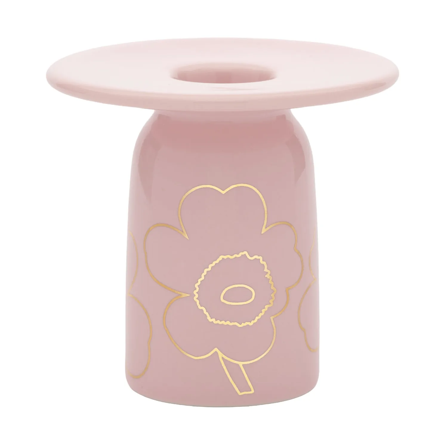 Piirto Unikko candeliere, Pink-gold Marimekko