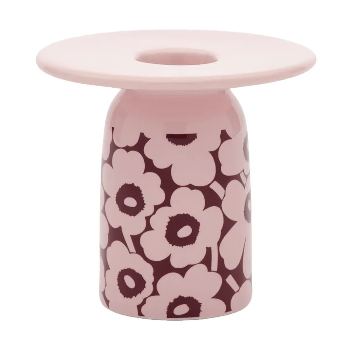 Pikkuinen Unikko portacandela - Pink-burgundy - Marimekko
